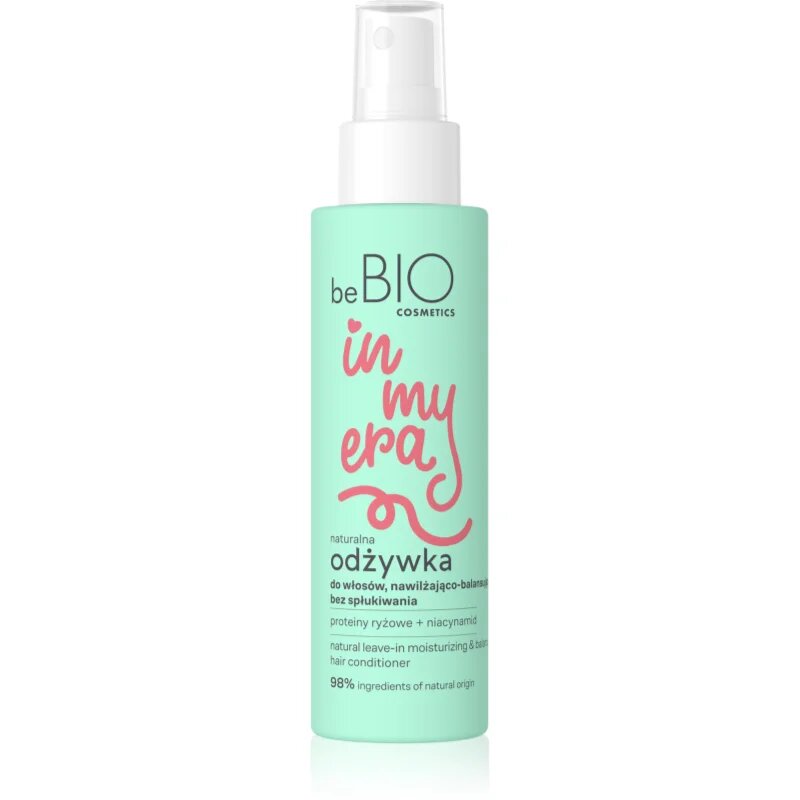 beBIO In My Era Natural Moisturizing & Balancing balzam brez spiranja v pršilu za normalne lase 100 ml