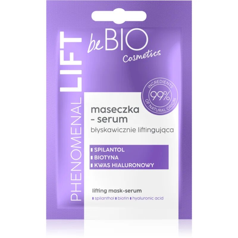 beBIO Phenomenal Lift gladilni lifting serum in maska v enem 10 ml