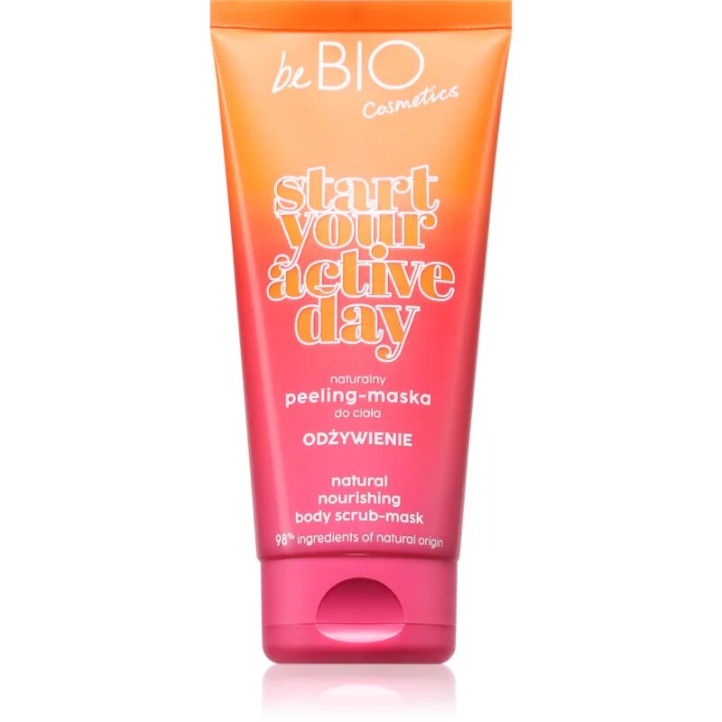beBIO Start Your Active Day negovalni piling za telo 200 ml