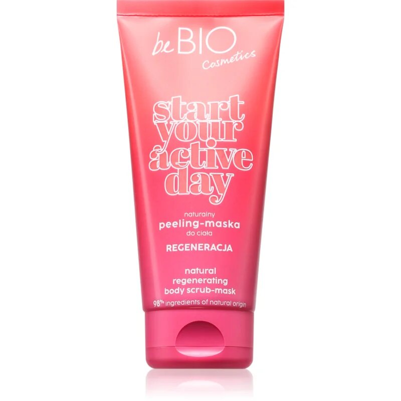 beBIO Start Your Active Day piling za telo za obnovo kože 200 ml