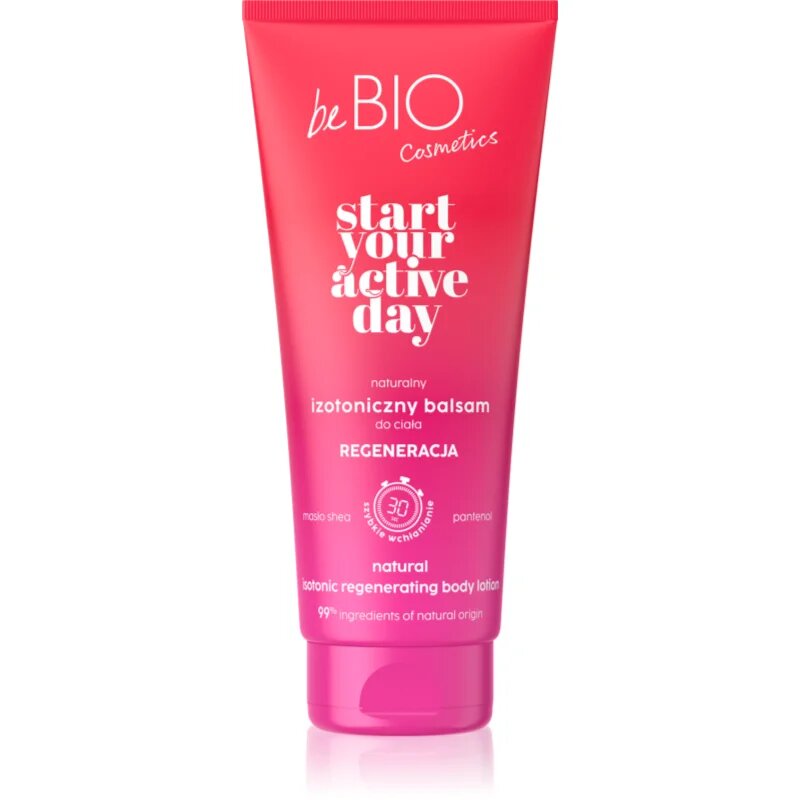 beBIO Start Your Active Day regeneracijska krema za telo 200 ml