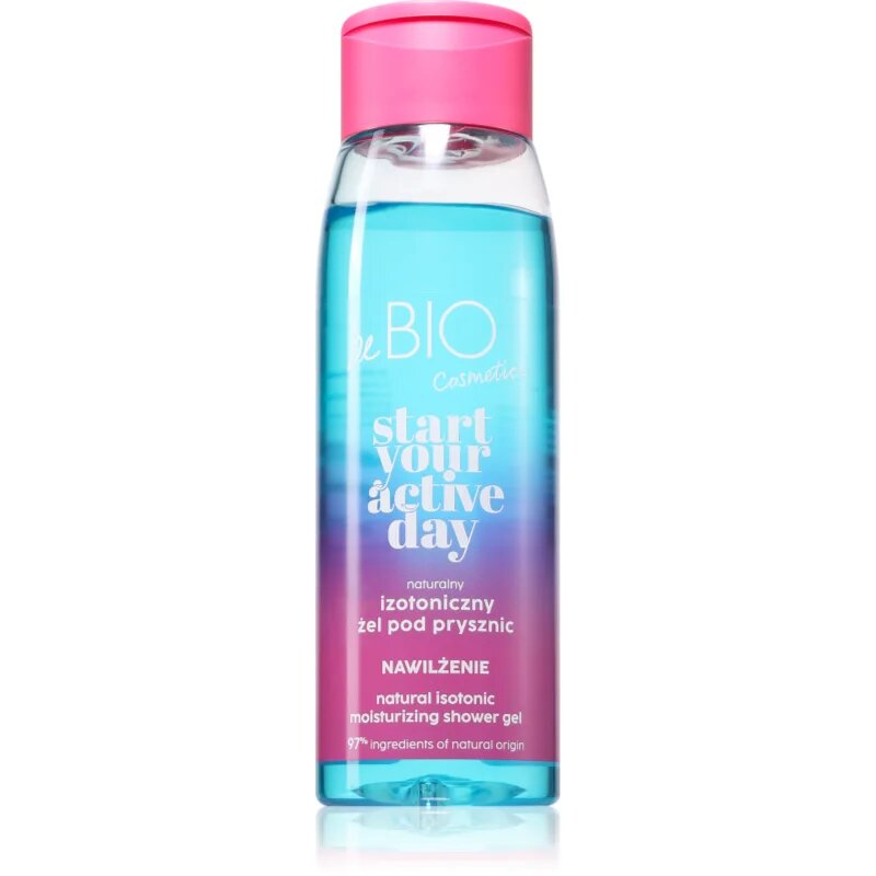 beBIO Start Your Active Day vlažilen gel za prhanje za ženske 400 ml