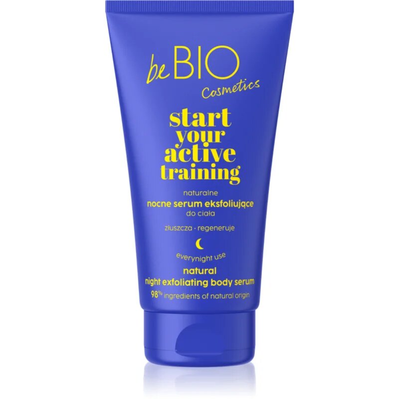 beBIO Start Your Active Training serum za telo z učinkom eksfoliacije 150 ml