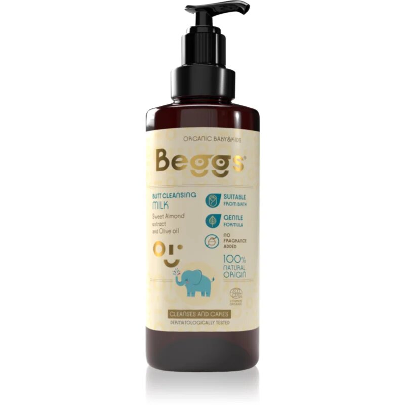 Beggs Organic Baby & Kids Butt Cleansing Milk čistilni losjon za dojenčke in otroke 200 ml