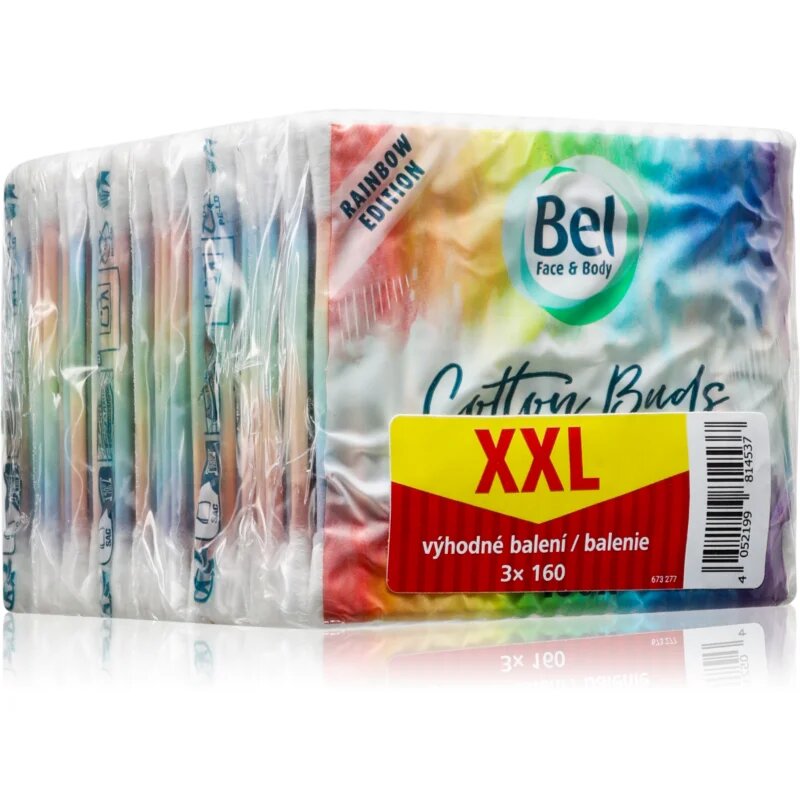 Bel Face & Body Rainbow vatne paličice ugodno pakiranje 3x160 kos