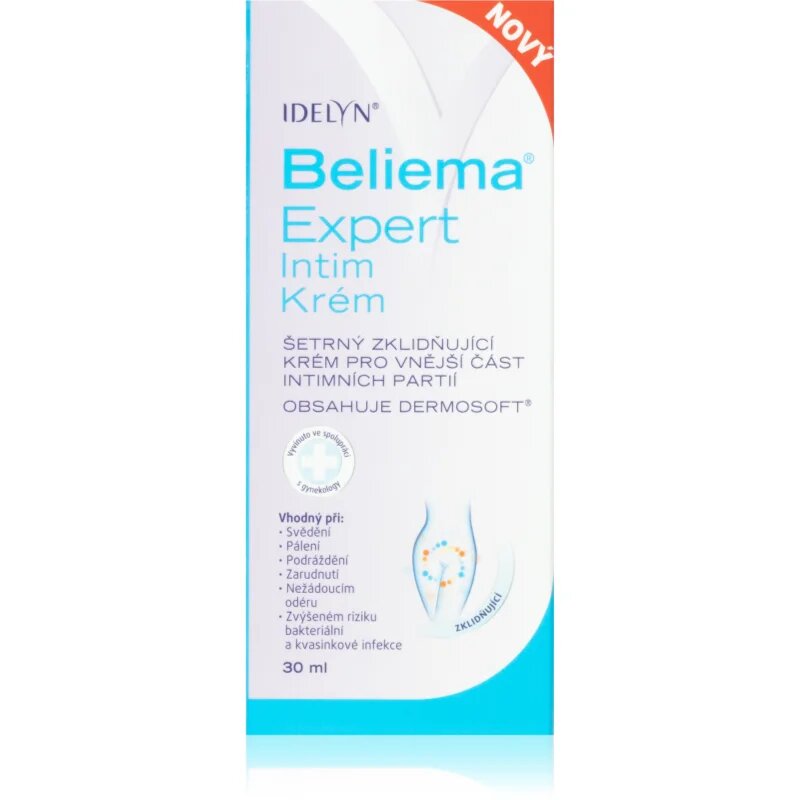 Beliema Expert Intimate cream intimate health pomirjujoča krema za intimne predele 30 ml