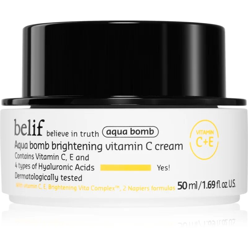 belif Aqua Bomb Brightening Vitamin C Cream krema za posvetljevanje z vlažilnim učinkom 50 ml