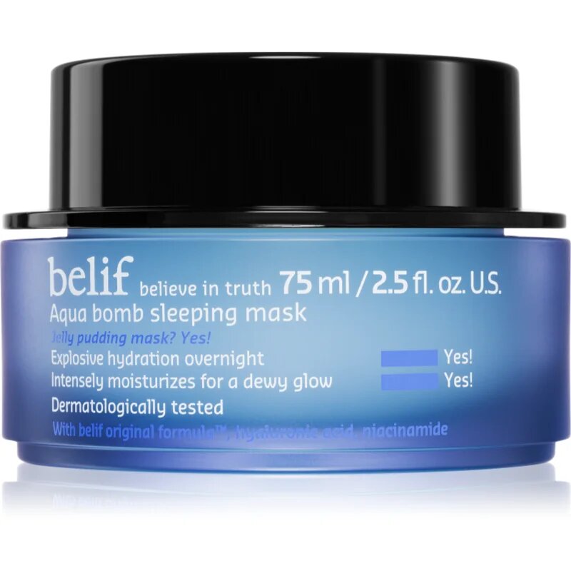 belif Aqua Bomb Sleeping Mask intenzivna vlažilna maska za noč 75 ml