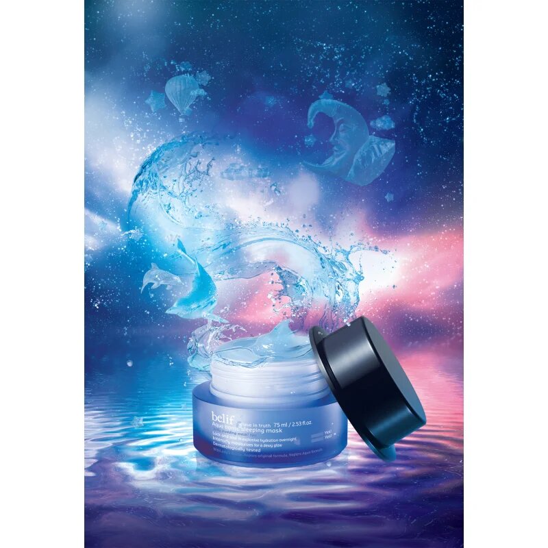 belif Aqua Bomb Sleeping Mask intenzivna vlažilna maska za noč 75 ml