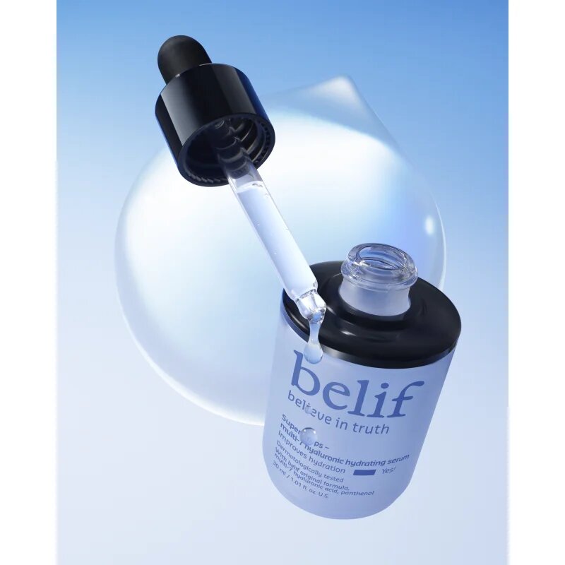 belif Super Drops Multi-7 Hyaluronic Hydrating Serum globinsko hranilni in vlažilni serum z učvrstitvenim učinkom 30 ml