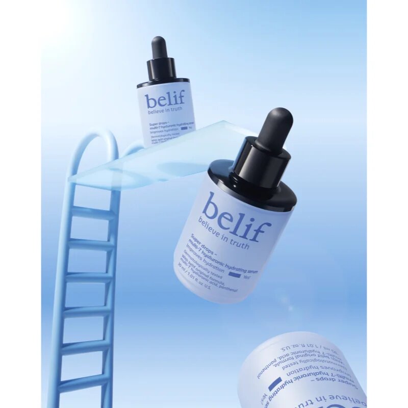 belif Super Drops Multi-7 Hyaluronic Hydrating Serum globinsko hranilni in vlažilni serum z učvrstitvenim učinkom 30 ml