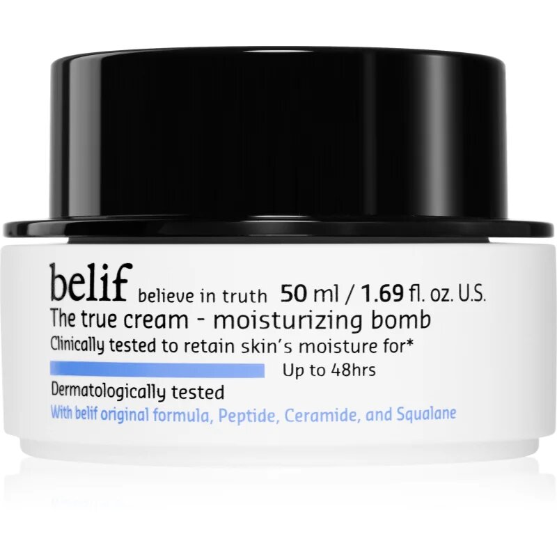 belif The True Cream Moisturizing Bomb globinsko vlažilna krema s ceramidy a peptidy 50 ml