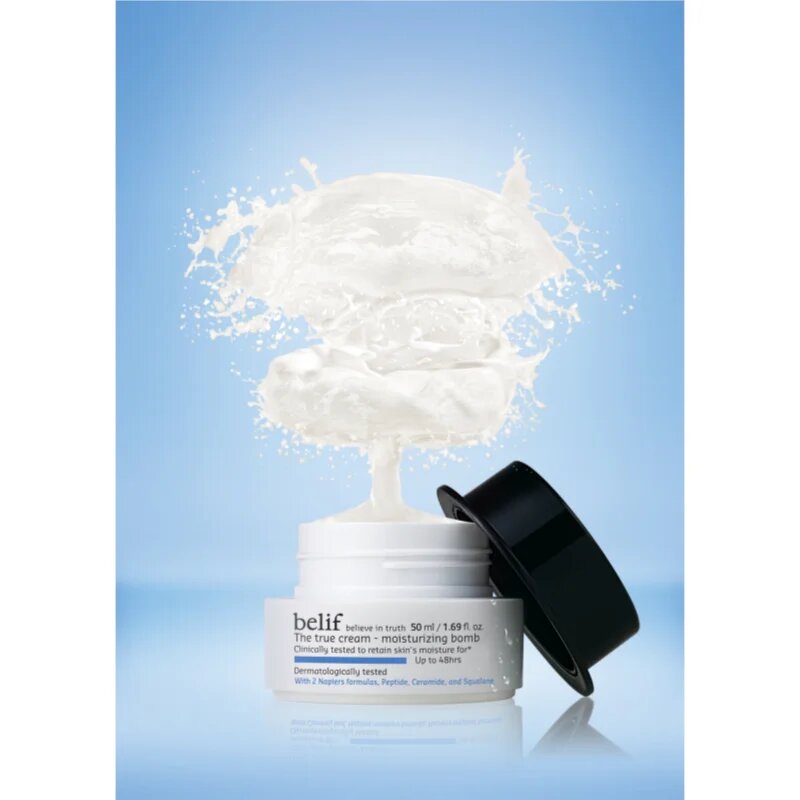 belif The True Cream Moisturizing Bomb globinsko vlažilna krema s ceramidy a peptidy 50 ml
