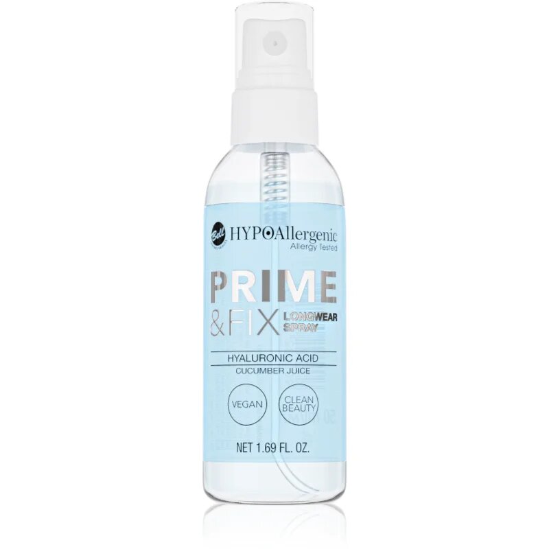 Bell Hypoallergenic Hydrating podlaga in pršilo za fiksacijo v enem s hialuronsko kislino 50 ml