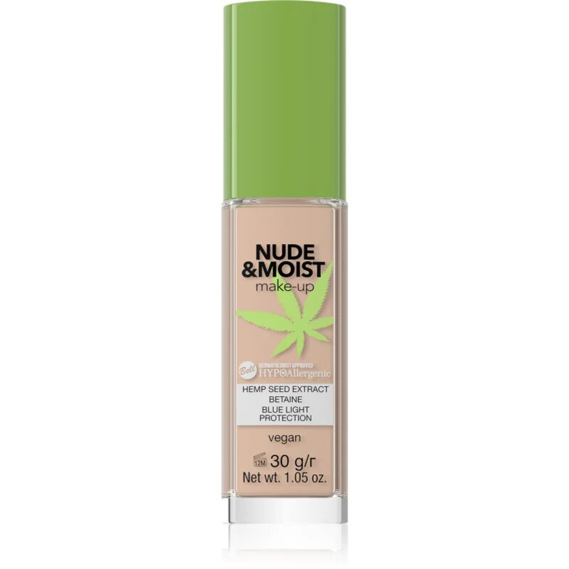 Bell Hypoallergenic lahki tekoči puder odtenek 04 Natural Tan 30 g