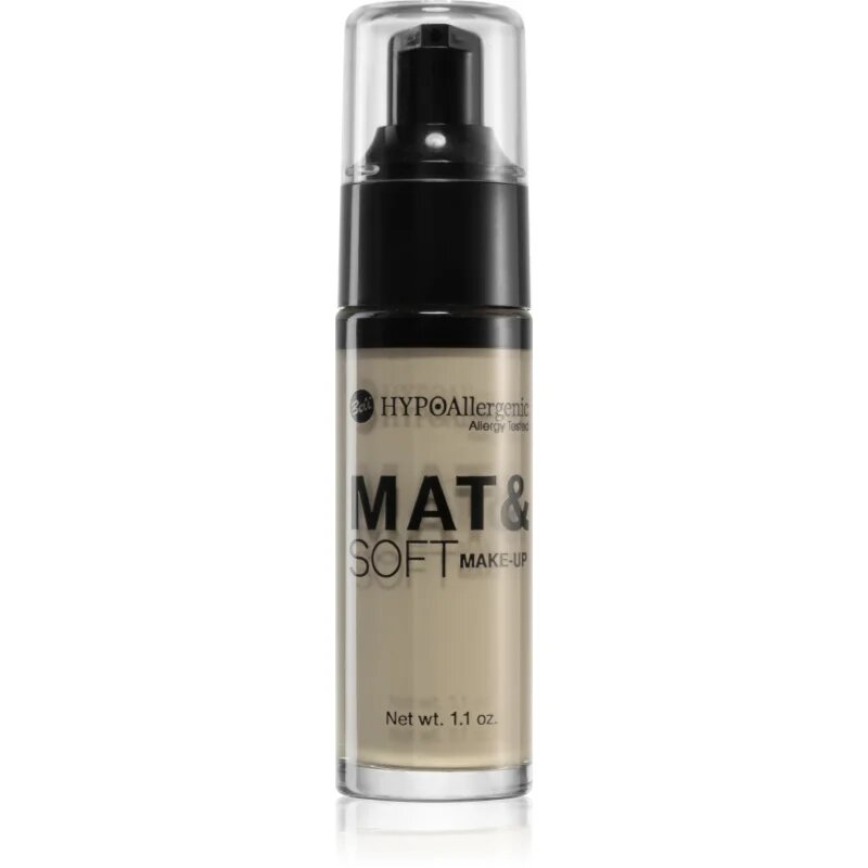 Bell Hypoallergenic Mat&Soft lahka matirajoča podlaga odtenek 01 Light Beige 30 ml