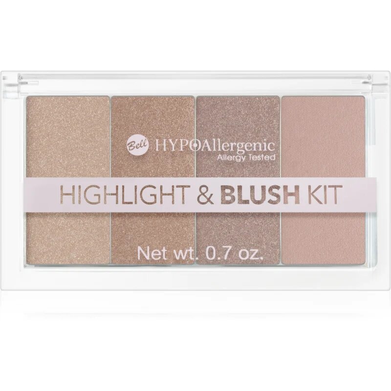 Bell Hypoallergenic paleta osvetljevalcev in rdečil 20 g