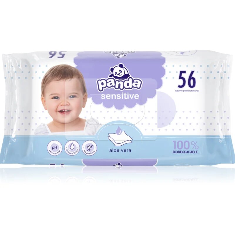 BELLA Baby Happy Panda vlažni robčki za otroke 56 kos