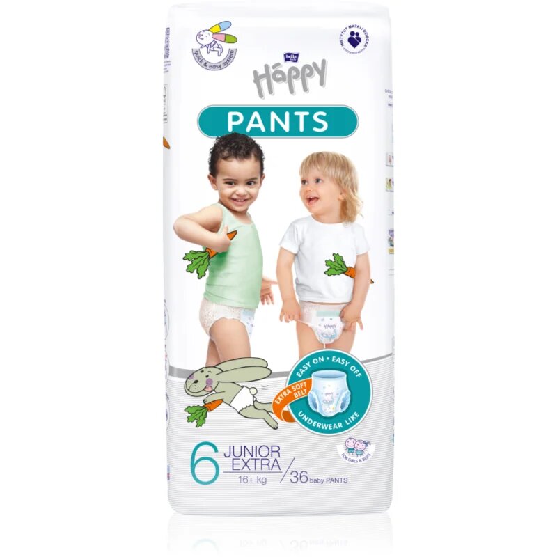 BELLA Baby Happy Pants hlačne plenice za enkratno uporabo Junior Extra 6 (16+ kg) 36 kos