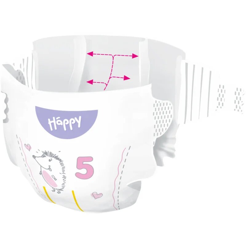 BELLA Baby Happy Soft&Delicate plenice za enkratno uporabo s kanalčki Junior 11-18 kg 12 kos
