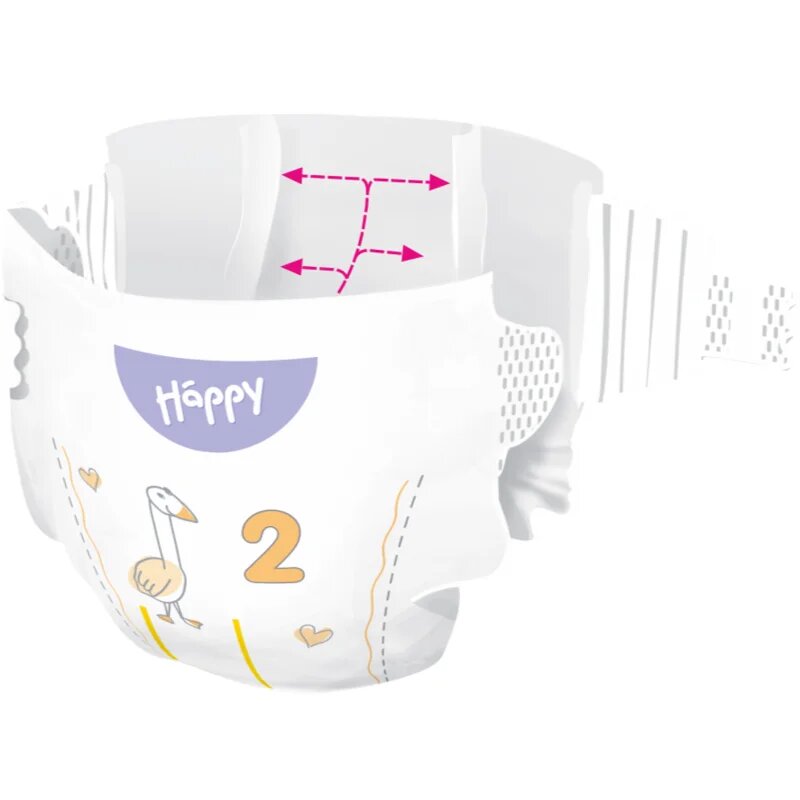 BELLA Baby Happy Soft&Delicate plenice za enkratno uporabo s kanalčki Mini 3-6 kg 78 kos