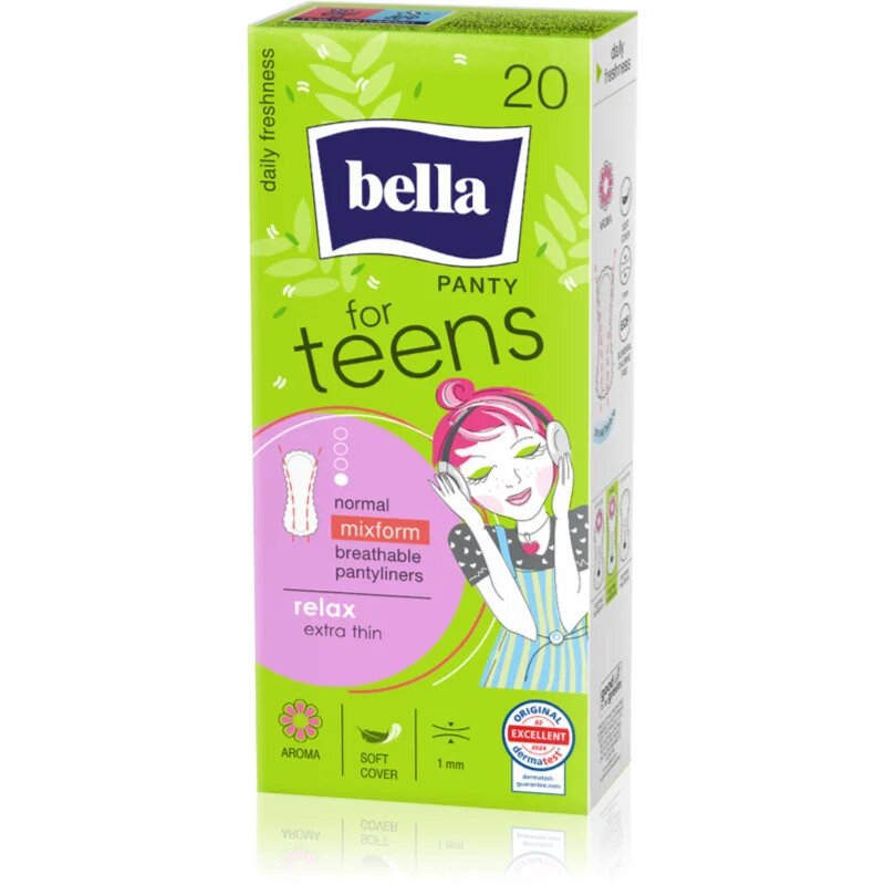 BELLA For Teens Relax dnevni vložki za dekleta 20 kos