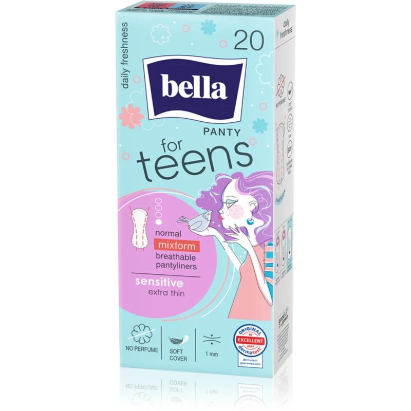 BELLA For Teens Sensitive dnevni vložki za dekleta 20 kos
