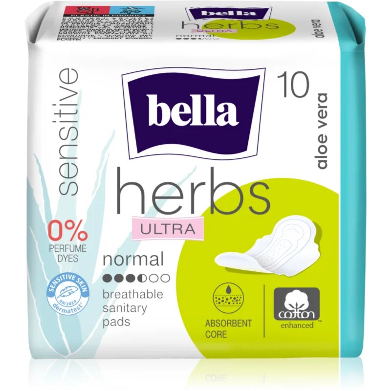 BELLA Herbs Ultra Normal vložki Aloe Vera 10 kos