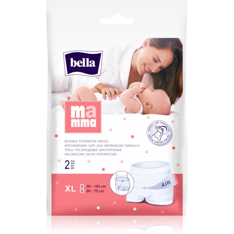 BELLA Mamma Basic poporodne spodnjice velikost XL 2 kos