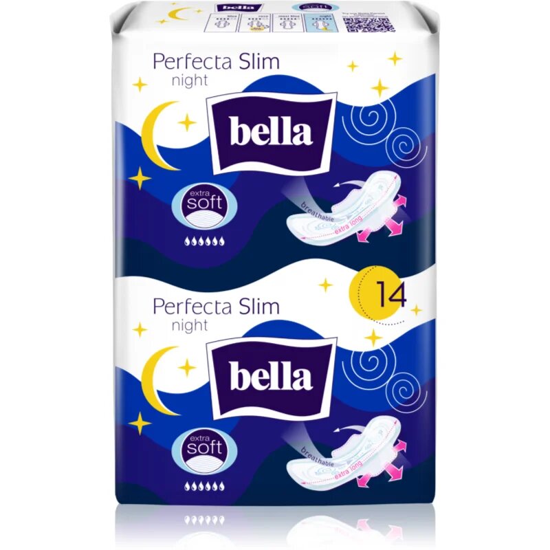 BELLA Perfecta Slim Night Extra Soft vložki 14 kos