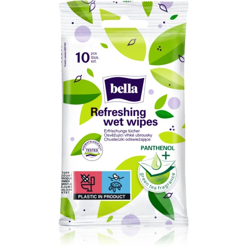 BELLA Refreshing wet wipes osvežilni vlažilni robčki 10 kos