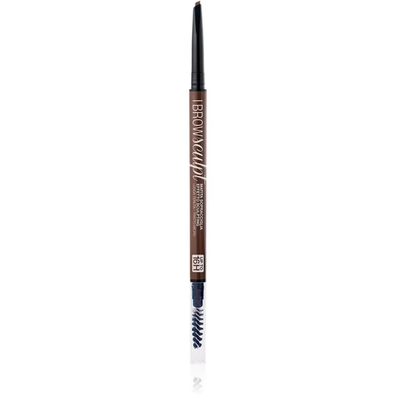 bellaoggi I Brow Sculpt Eyebrows Pencil natančni svinčnik za obrvi s krtačko odtenek Dark Brown 1 g