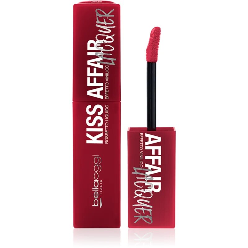 bellaoggi Kiss Affair Lacquer dolgoobstojna tekoča šminka odtenek Confident 3.9 ml