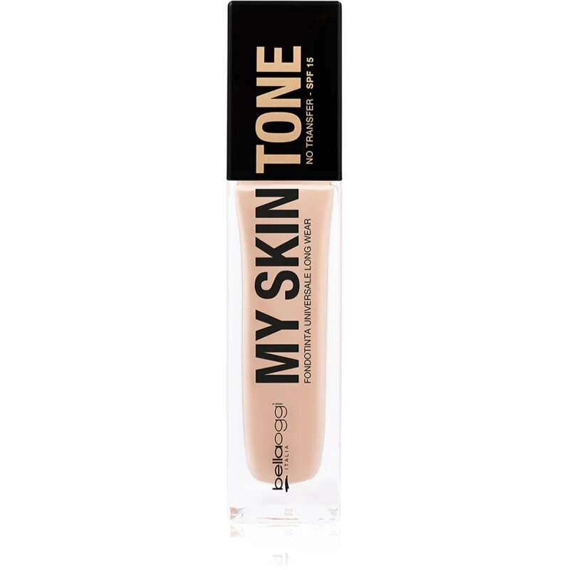 bellaoggi My Skin Tone dolgoobstojen tekoči puder SPF 15 odtenek Ivory 30 ml