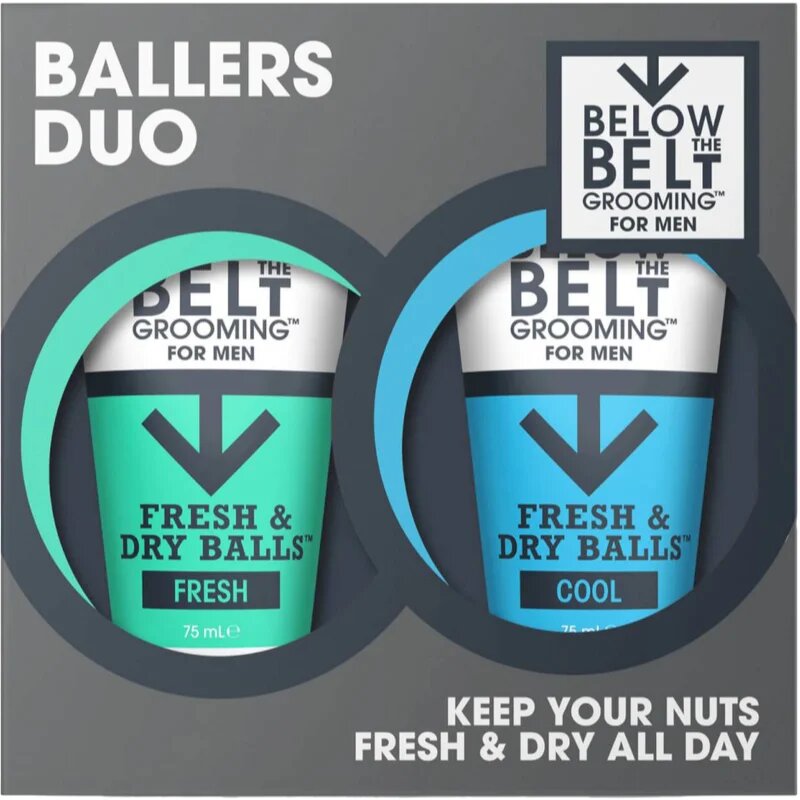 Below the Belt Grooming Fresh and Cool Ballers Duo darilni set za intimno higieno