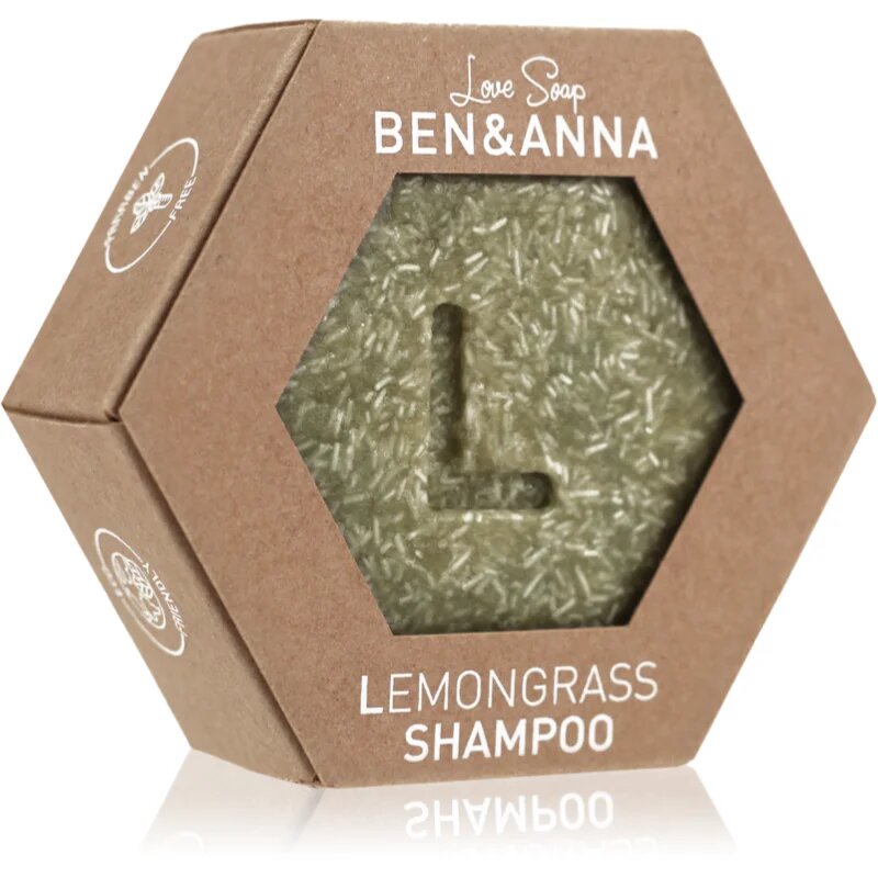 BEN&ANNA Love Soap Shampoo trdi šampon Lemongrass 60 g