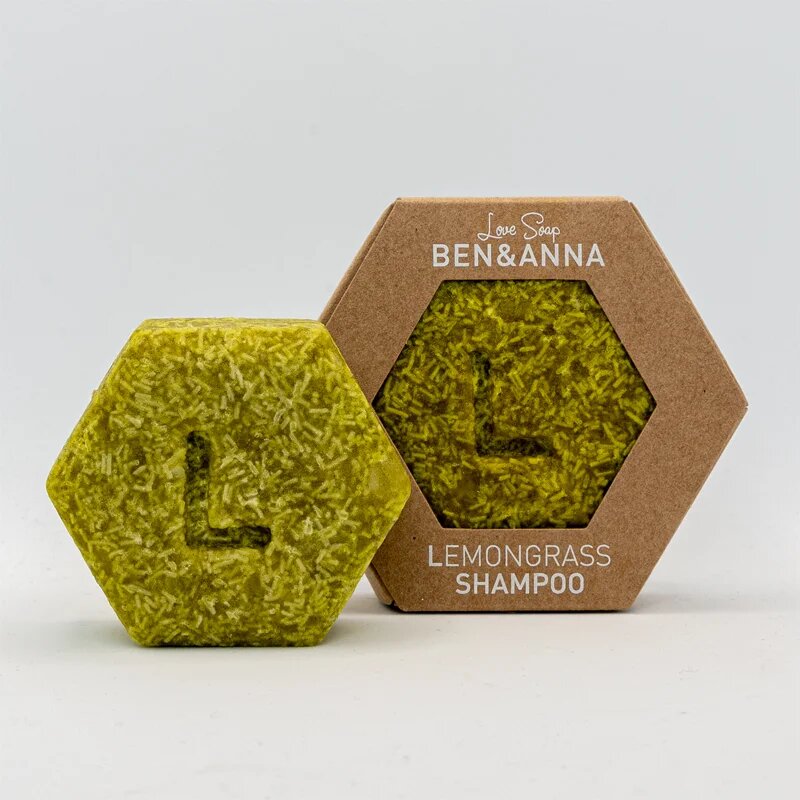 BEN&ANNA Love Soap Shampoo trdi šampon Lemongrass 60 g