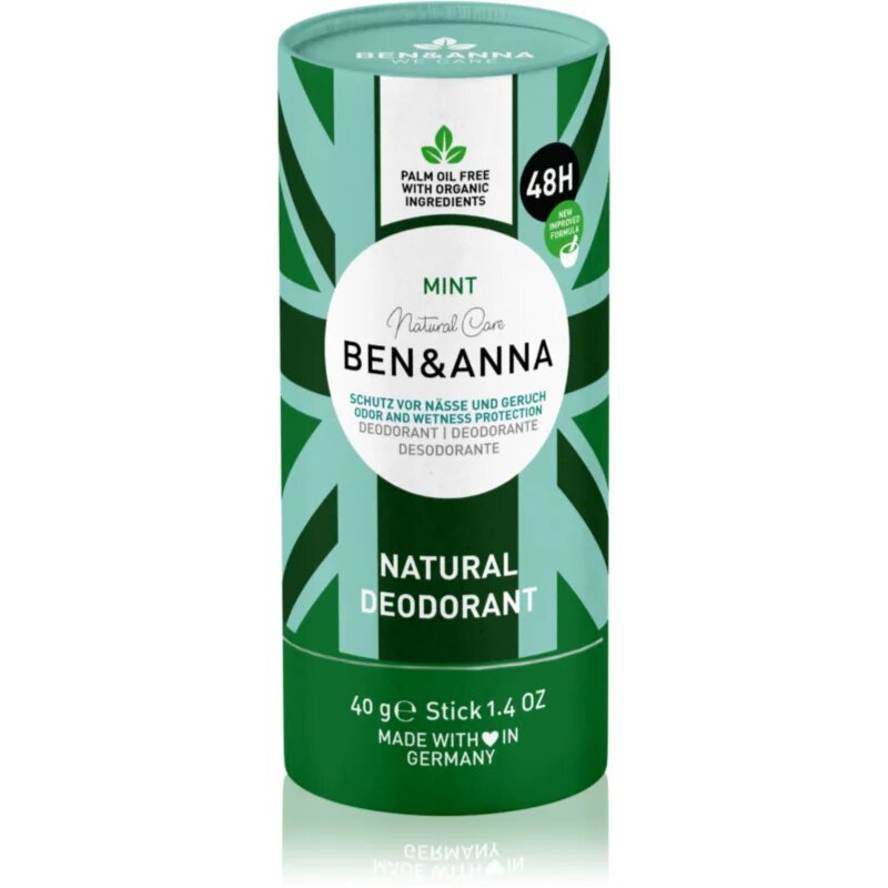 BEN&ANNA Natural Care Mint naravni trdi deodorant 40 g