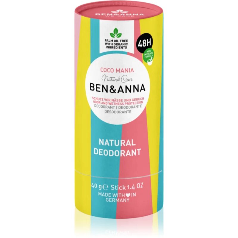 BEN&ANNA Natural Deodorant Coco Mania trdi deodorant 40 g