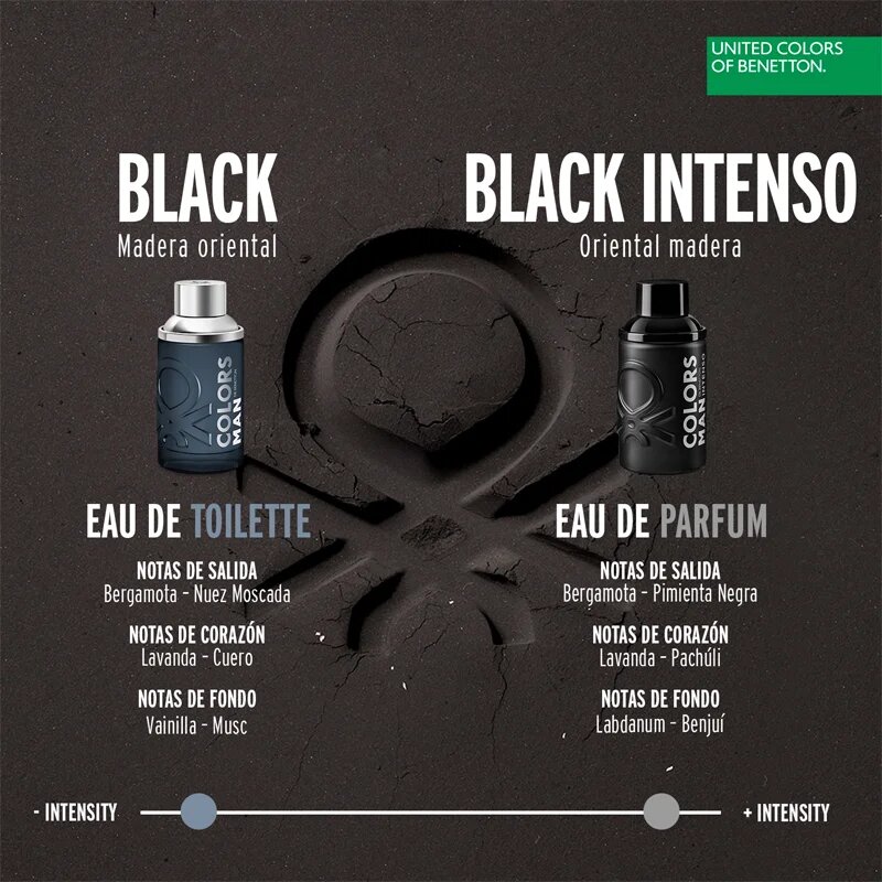 Benetton Colors de Man Black Intenso toaletna voda za moške 200 ml