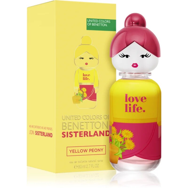 Benetton Sisterland Yellow Peony toaletna voda za ženske 80 ml