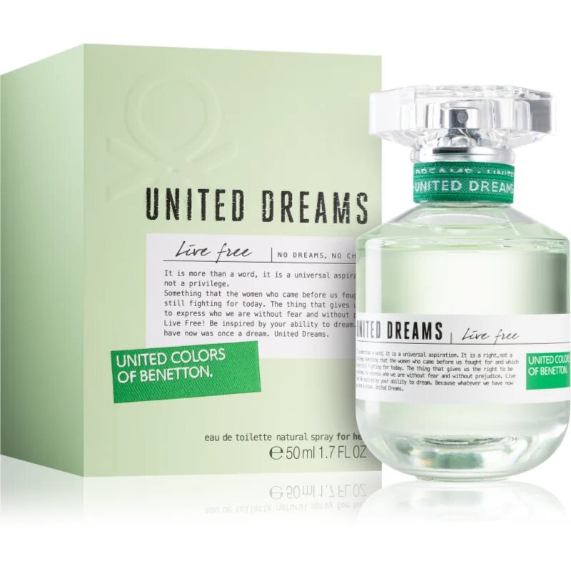 Benetton United Dreams for her Live Free toaletna voda za ženske 50 ml