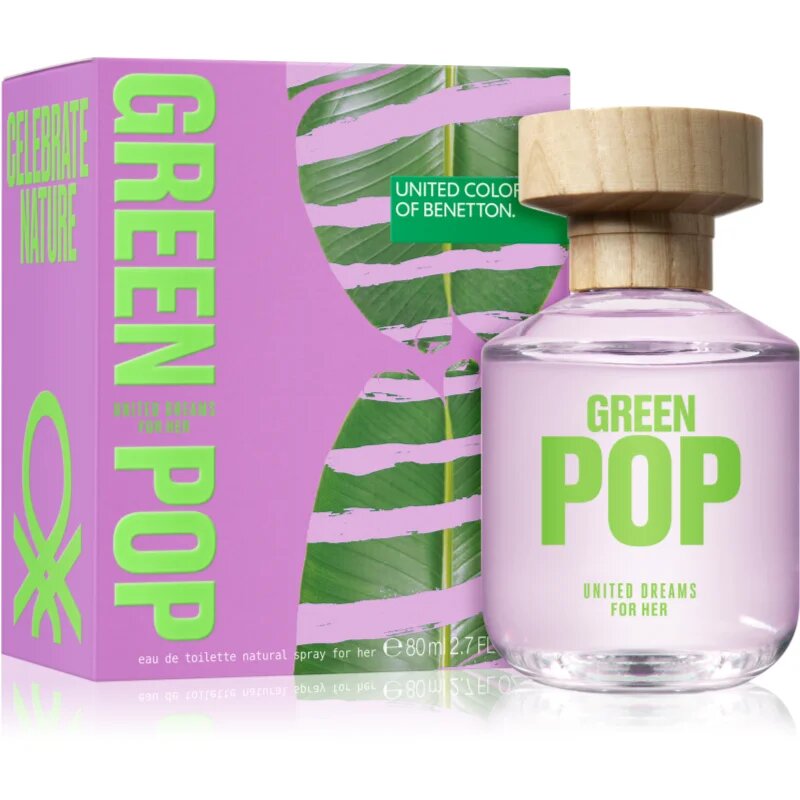 Benetton United Dreams Green Pop For Her toaletna voda za ženske 80 ml