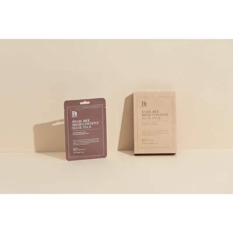 Benton Snail Bee maska iz platna za kompleksno nego s polžjim ekstraktom 10 × 20 g