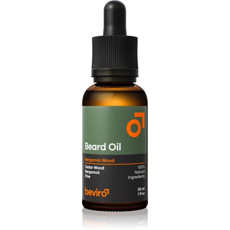 Beviro Bergamia Wood olje za brado z vonjem lesa 30 ml