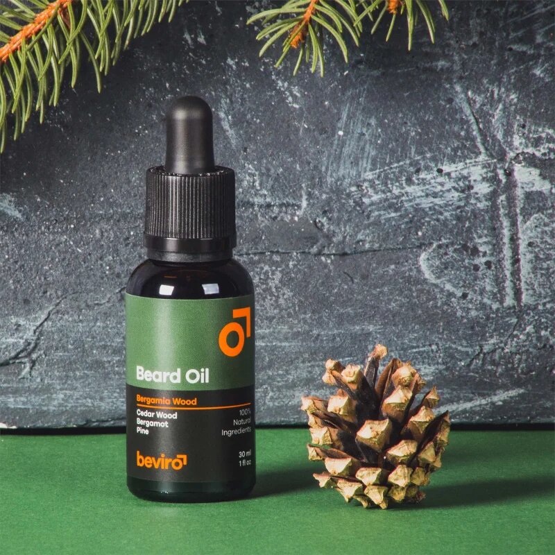 Beviro Bergamia Wood olje za brado z vonjem lesa 30 ml