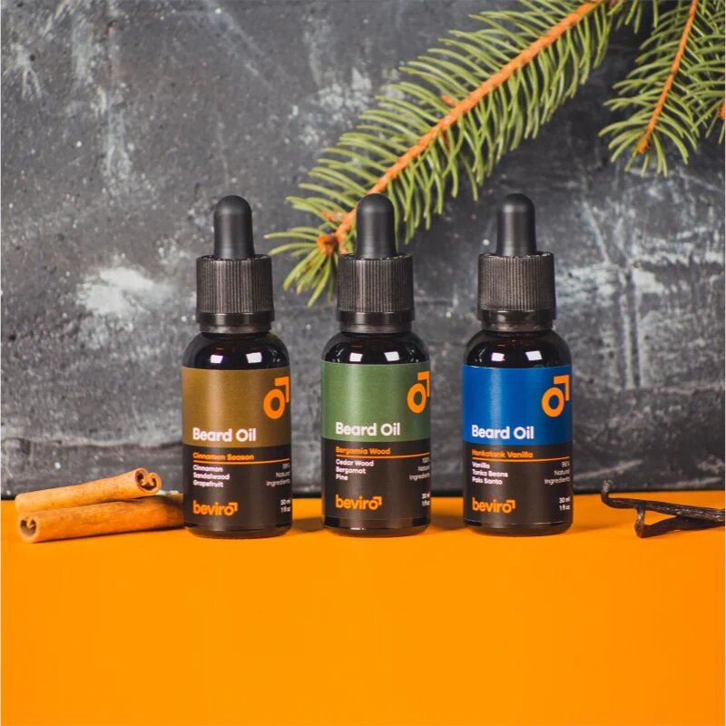 Beviro Bergamia Wood olje za brado z vonjem lesa 30 ml