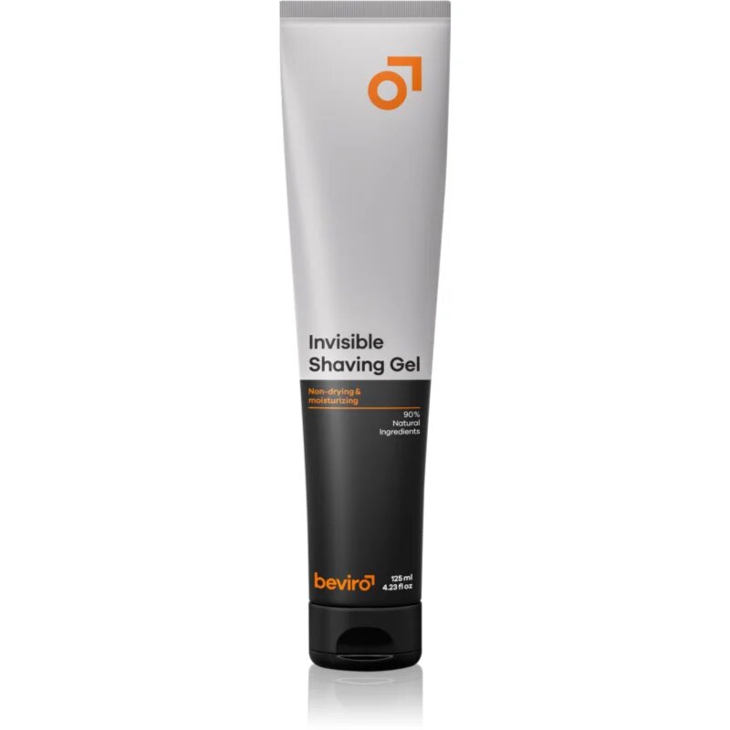 Beviro Invisible Shaving Gel gel za britje za moške 125 ml