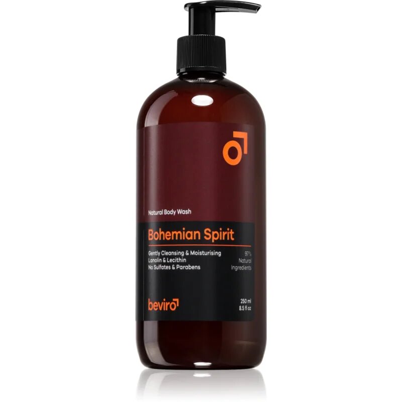 Beviro Natural Body Wash Bohemian Spirit gel za prhanje za moške 250 ml
