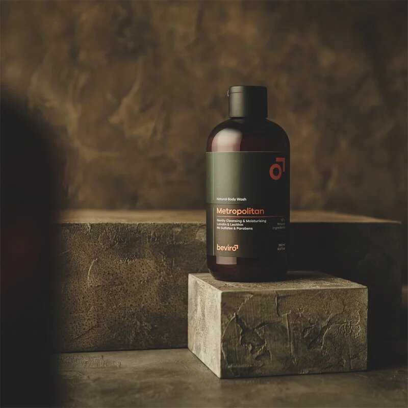 Beviro Natural Body Wash Metropolitan gel za prhanje za moške 250 ml